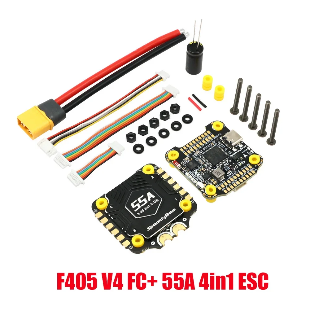 스피드비 F405 V4 스택 BLS 55A ESC FC iNAV 베타플라이트 블루투스 3-6S FPV 드론 부품