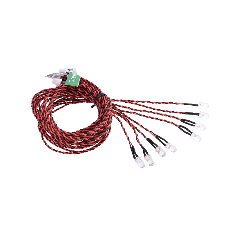 빨강 RC 헬기 비행기 LED 조명 세트 8발광 다이오드 점멸 시뮬레이션 - 이미지 6