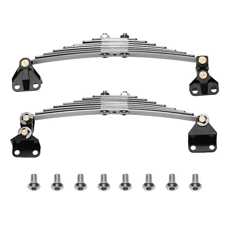 1/14 타미야 RC 트럭 스카니아 770S R620 볼보 벤츠 맨카용 금속 전면/후면 서스펜션 리프 스프링 플레이트 스프링 행거 1쌍 - 이미지 2