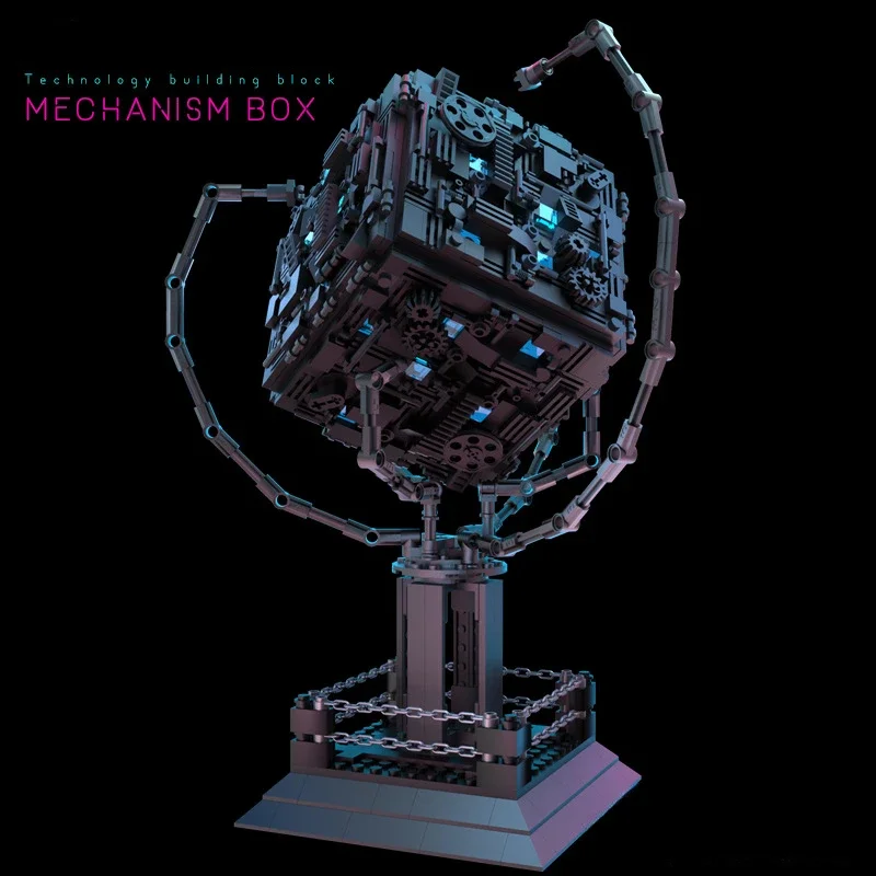 메커니즘 해독 상자 빌딩 블록 조립 장난감 빌딩 블록 비밀 기지 성인용 고난이도 소년용 퍼즐 유니버설 - 이미지 2