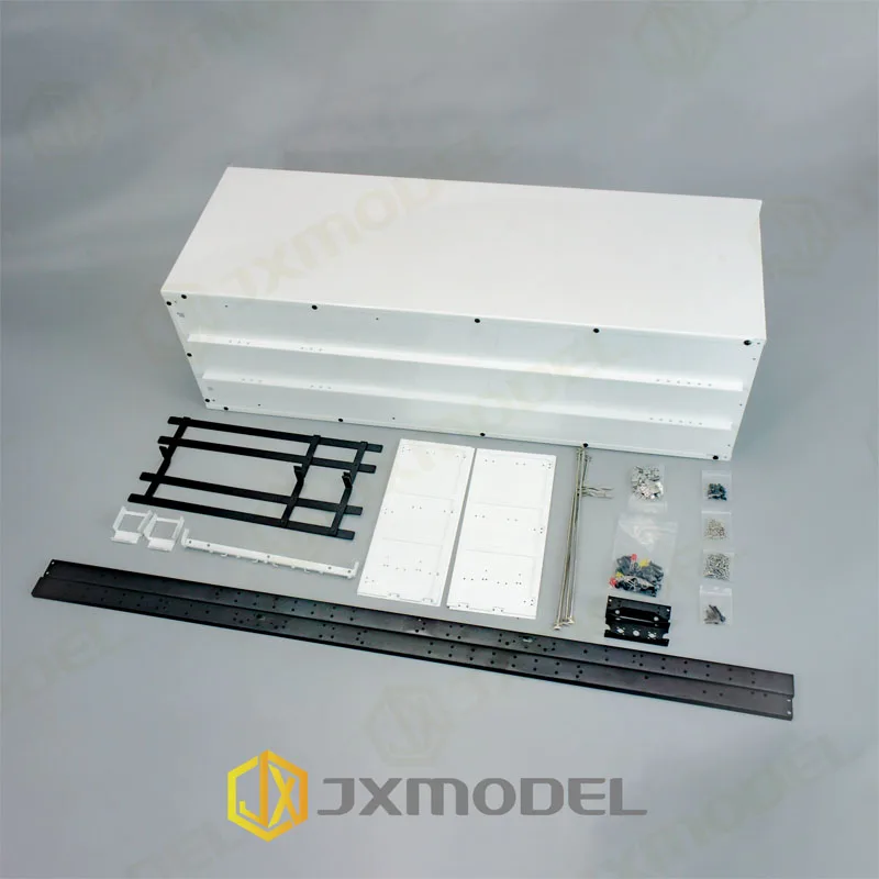 close-fight-car-kit: 고밀도 버킷카 - JXmodel 모델 1:14 컨테이너 컨테이너 포트 스타일 트럭 전체 금속으로 제작 트럭 액세서리