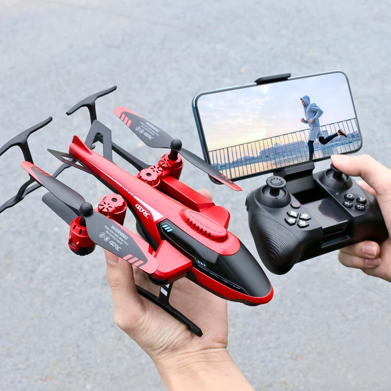 색상 블루 4DRC 새로운 V10 RC 미니 드론 4k 전문 HD 카메라 WIFI FPV 드론 카메라 1080P HD RC 헬리콥터 쿼드콥터 드론 장난감