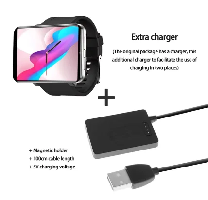 DM100 4G LTE 스마트워치 3GB RAM 32GB ROM 5MP 카메라 IPS 2700mAh 배터리 2.86인치 화면 피트니스 스포츠 SIM 카드 스마트워치 남성용 - 이미지 7