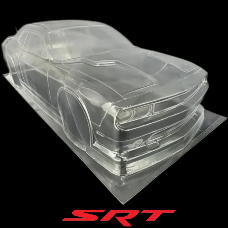 RC 1/10 PVC SRT 챌린저 헬캣 바디 셸 190mm 너비 260mm 휠베이스 스포일러 포함 1/10 RC 드리프트 MST HSP REVED YOKOMO - 이미지 3