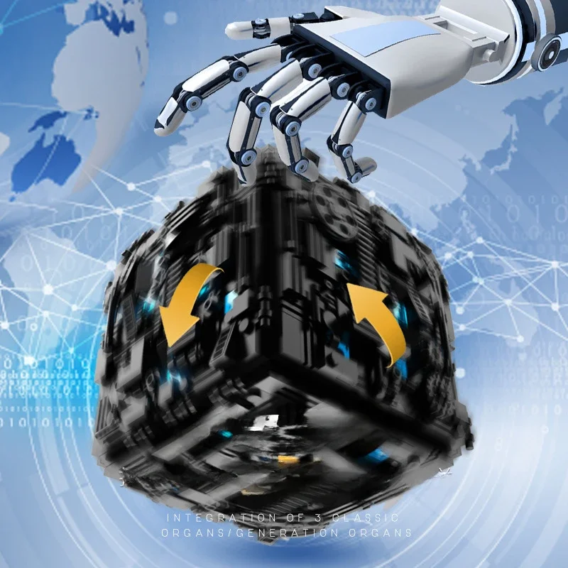 메커니즘 해독 상자 빌딩 블록 조립 장난감 빌딩 블록 비밀 기지 성인용 고난이도 소년용 퍼즐 유니버설 - 이미지 4