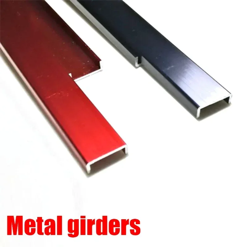 60cm-검정-2개: 1/14 타미야 RC 트럭 트레일러 티퍼 스카니아 770s 벤츠 악트로스 볼보 MAN DIY 부품용 금속 프레임 개조 및 업그레이드 부품 - Image 2