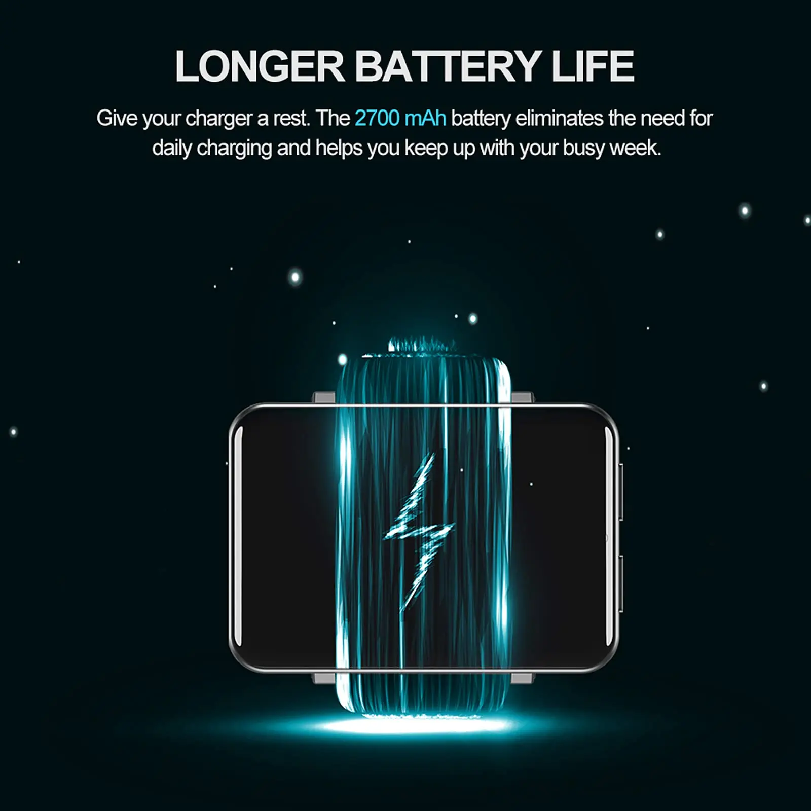 DM100 4G LTE 스마트워치 3GB RAM 32GB ROM 5MP 카메라 IPS 2700mAh 배터리 2.86인치 화면 피트니스 스포츠 SIM 카드 스마트워치 남성용 - 이미지 4