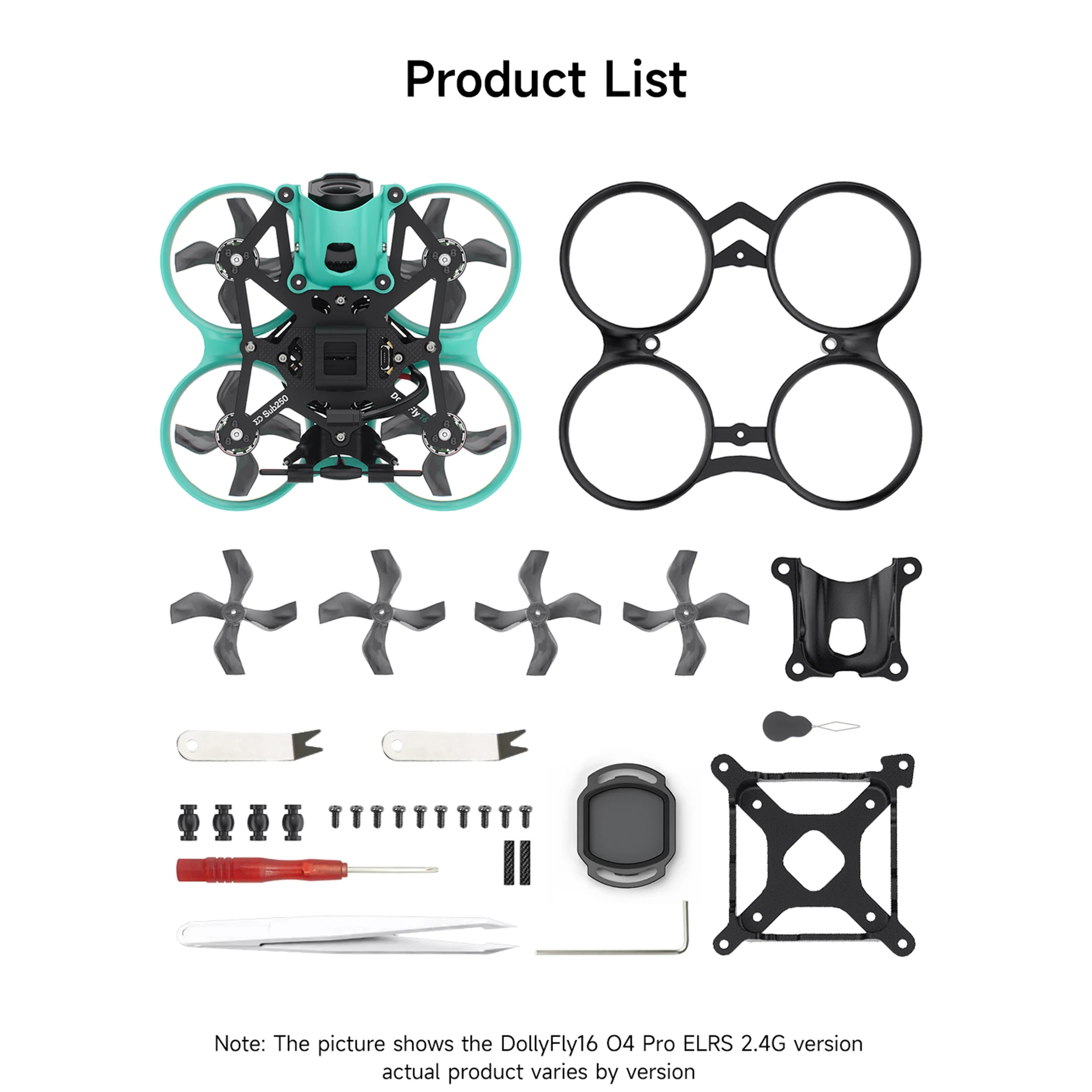 Sub250 WTFPV 1.6인치 2S CineWhoop 4K FPV 1103 14000KV 모터 쿼드콥터 프리스타일 드론 - 이미지 6