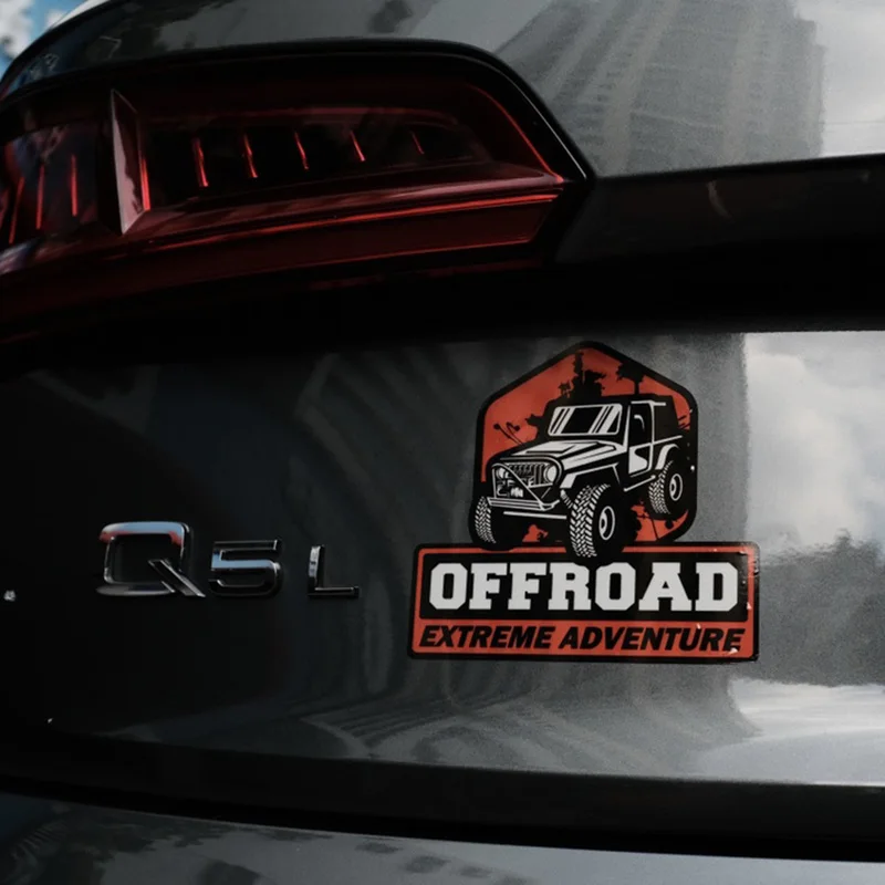 자동차 스티커 데칼 부품 자외선 차단 및 방수 PVC 커버 스크래치 지프 오프로드 그래픽 비닐 스티커 4X4 외부용 - 이미지 6