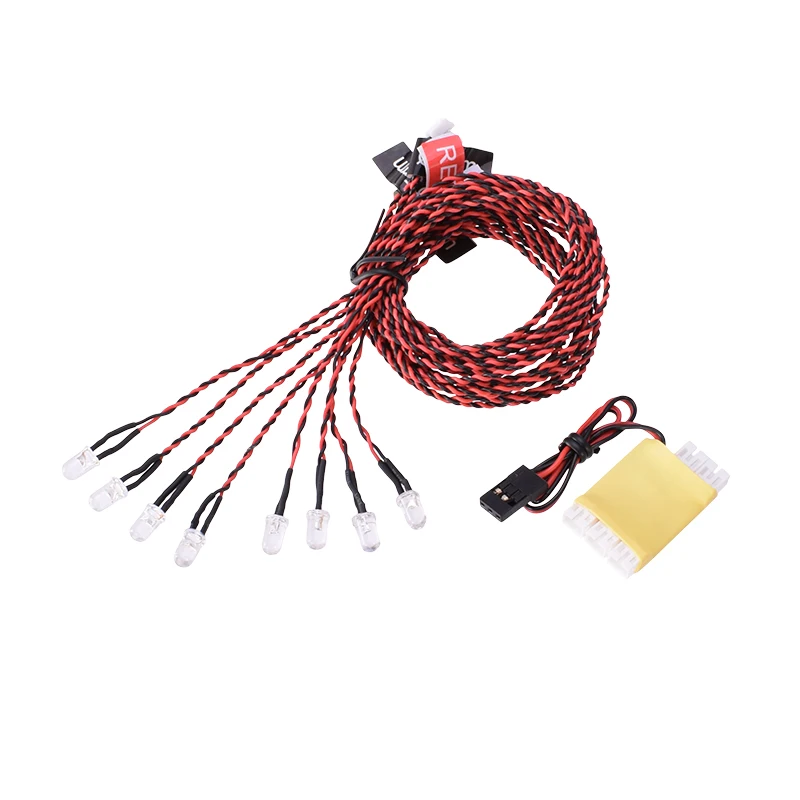 빨강 RC 헬기 비행기 LED 조명 세트 8발광 다이오드 점멸 시뮬레이션 - 이미지 5