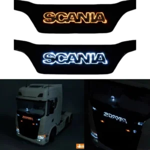 Tamiya 1/14 RC 트럭 트레일러 덤프 트럭 Scania 770S R620 Actros 3363 Volvo MAN LESU 업그레이드용 조명 로고
