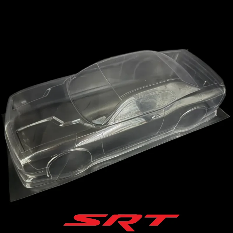 RC 1/10 PVC SRT 챌린저 헬캣 바디 셸 190mm 너비 260mm 휠베이스 스포일러 포함 1/10 RC 드리프트 MST HSP REVED YOKOMO - 이미지 4