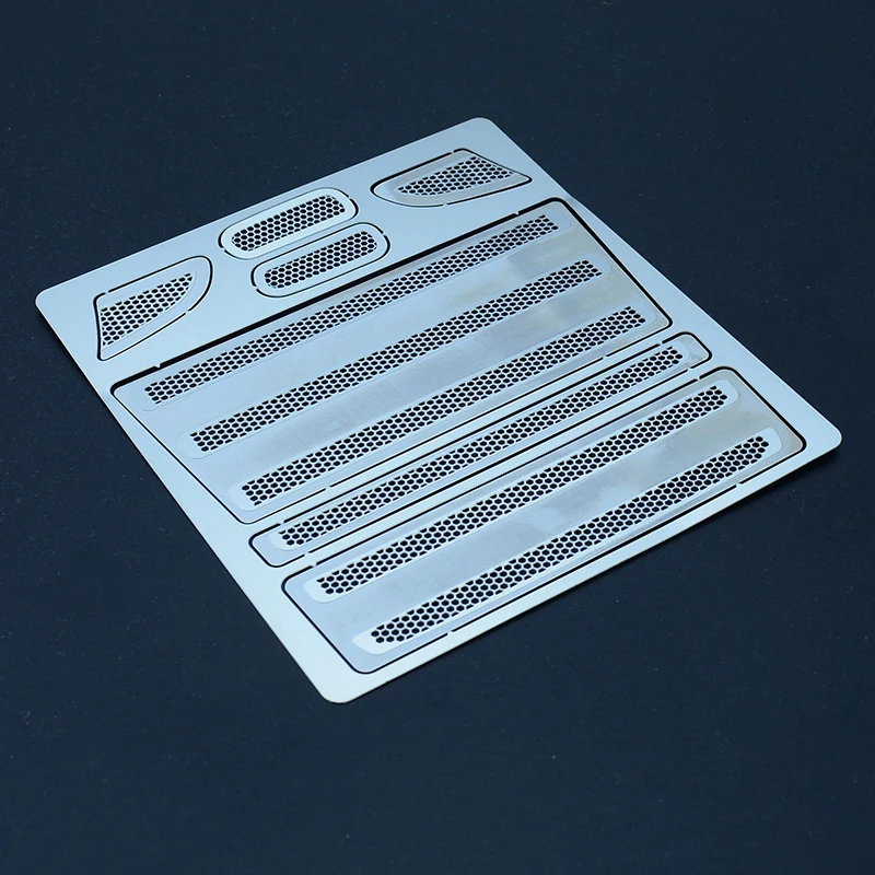 SCANIA R470-R620용: 1/14 타미야 RC 트럭 SCANIA R620 R470 56318 자동차 액세서리용 금속 그릴 메시 전면 커버 장식 스티커 - Image 4