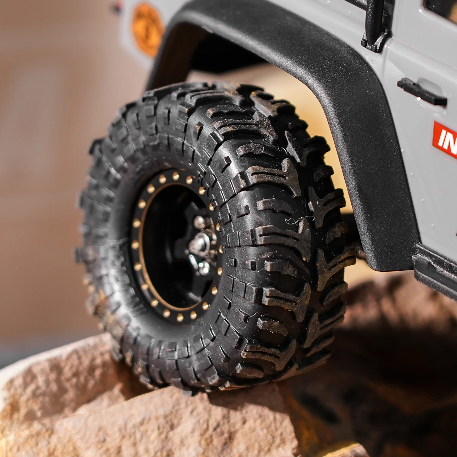 4PCS-T1027: 1/18 1/24 RC 크롤러용 INJORA 1.0" 57*22mm HAMROK 타이어(T1027) - 이미지 6