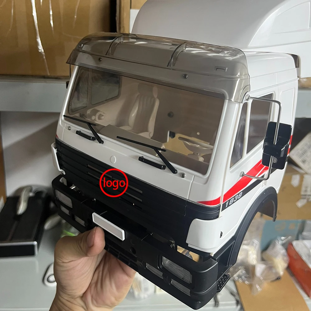 자동차 쉘: 1/14 Tamiya RC 트럭 트레일러 팁퍼 Mercedes-Benz Actros AROCS 3363/1850/1838/3853 바디 쉘 부품용 플라스틱 조종석 자동차 쉘 - Image 5