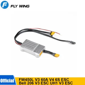 Flywing 2 in 1 FW450L V3 60A V4 6S ESC 디지털 헬리콥터 ESC 예비 부품 FLYWING Bell 206 V3 ESC UH1 ESC FW450L ESC flywing ESC