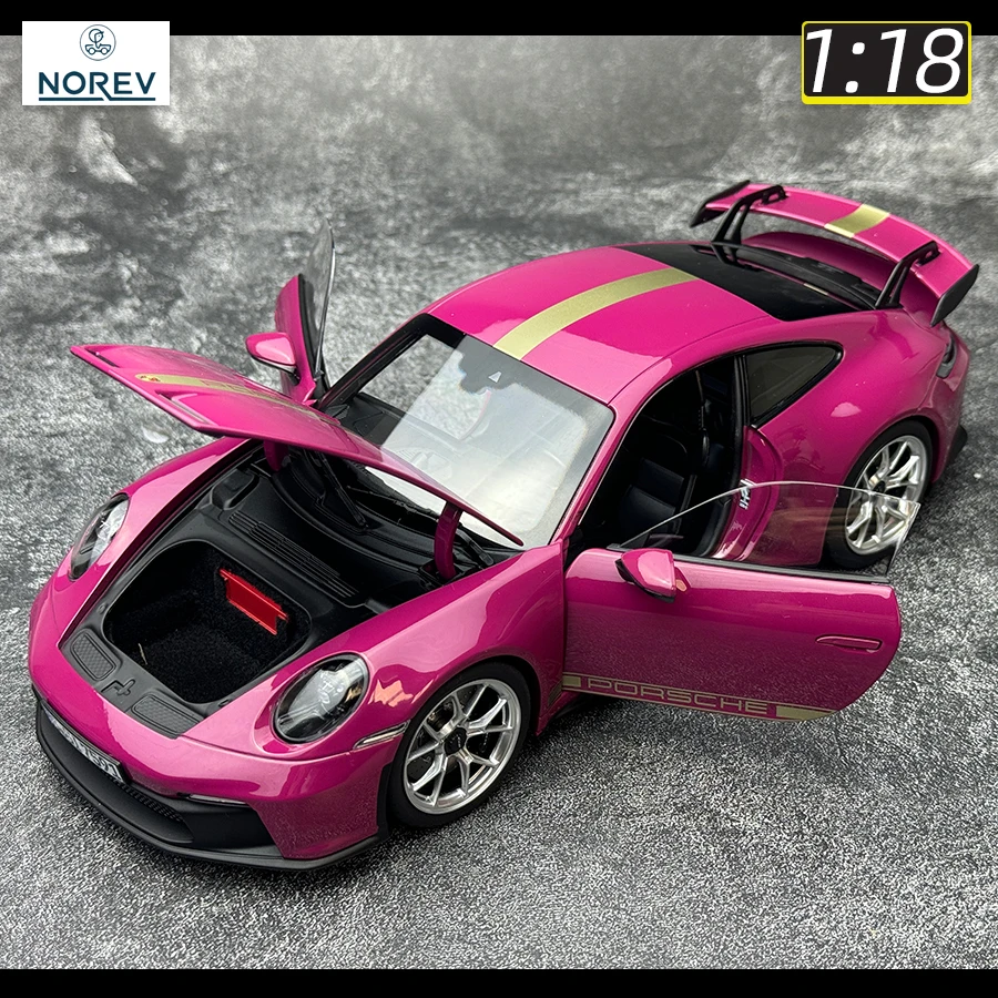 노레브(NOREV) 1:18 스케일 신형 포르쉐 911 992 GT3 2021 스포츠카 금속 모형 정적 전시용 연말 선물 컬렉션 - 이미지 2