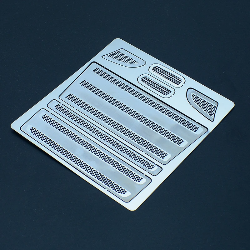 SCANIA R470-R620용: 1/14 타미야 RC 트럭 SCANIA R620 R470 56318 자동차 액세서리용 금속 그릴 메시 전면 커버 장식 스티커 - Image 3