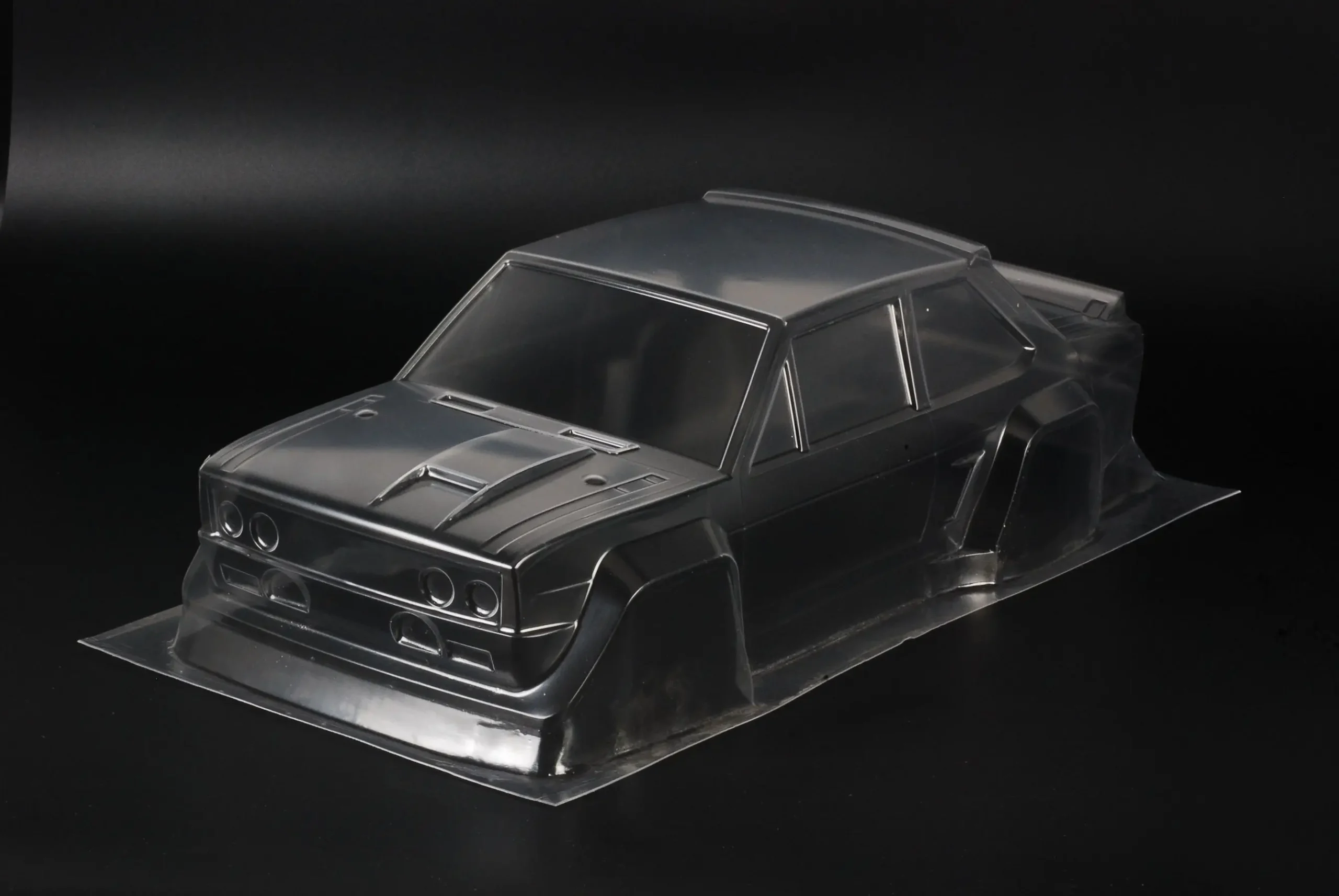 1/10 131 Abarth Rally 드리프트 RC PC 바디 쉘 램프 셰이드 190mm 너비 투명 드리프트 바디 쉘 RC hsp hpi trax Tamiya - 이미지 3