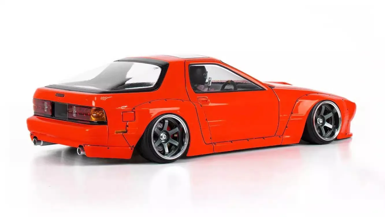 1/10 RX7 FD3S 와이드 바디 RC 드리프트 랠리 PC 쉘 폭 200mm 휠베이스 260mm 램프 셰이드 포함 도색되지 않은 바디 RC Hsp Hpi Trax Tamiya LC - 이미지 3