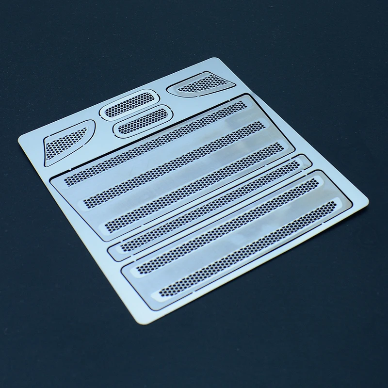 SCANIA R470-R620용: 1/14 타미야 RC 트럭 SCANIA R620 R470 56318 자동차 액세서리용 금속 그릴 메시 전면 커버 장식 스티커 - Image 5