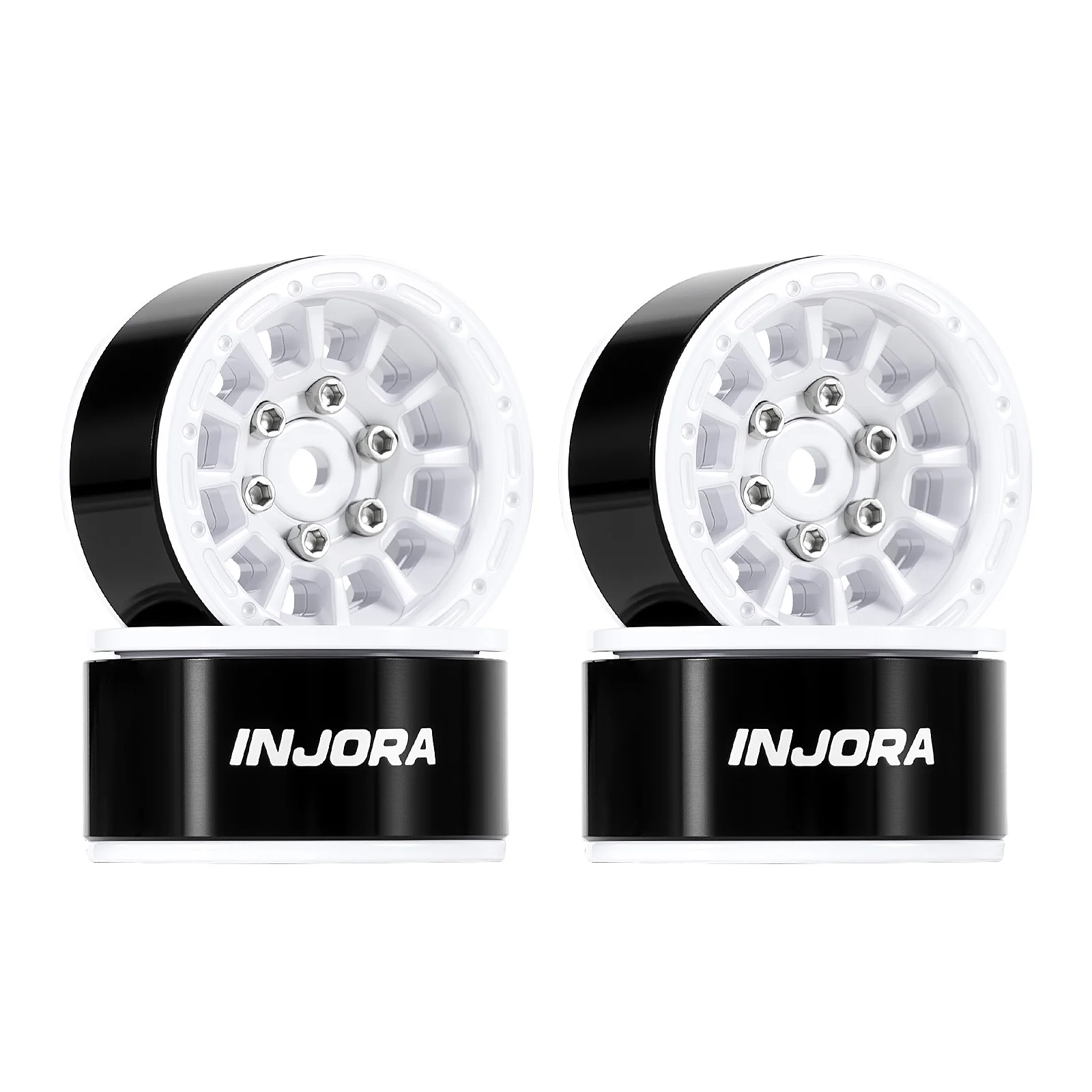 INJORA 1.0인치 알루미늄 비드락 휠 0mm 오프셋 (1/18 1/24 RC 크롤러용) (W1056) - 이미지 11