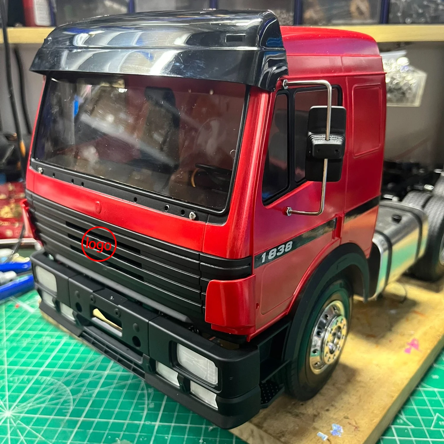 자동차 쉘: 1/14 Tamiya RC 트럭 트레일러 팁퍼 Mercedes-Benz Actros AROCS 3363/1850/1838/3853 바디 쉘 부품용 플라스틱 조종석 자동차 쉘 - Image 2