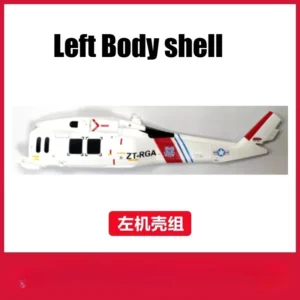 [좌측 기체] Wltoys XK K270 RC 헬리콥터 부품 모음: 메인 프로펠러 블레이드 로터 클립 랜딩 기어 모터 조향 장치 ESC 연결 로터