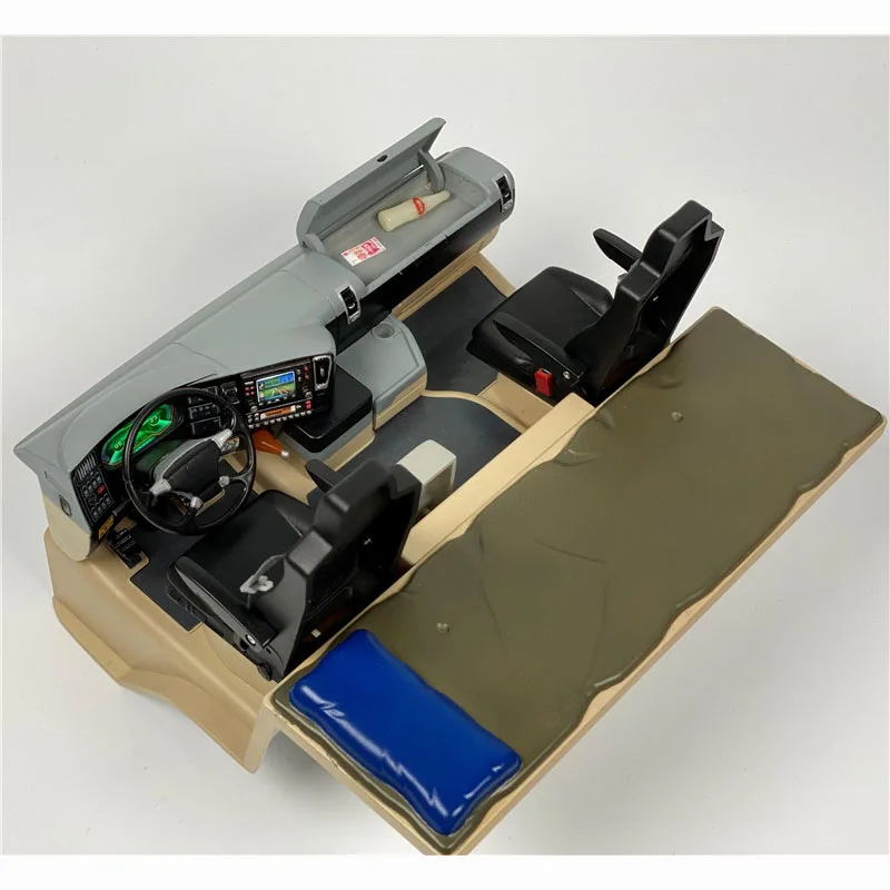 1:14 스케일 플라스틱 LED 인테리어 센터 콘솔 (SCANIA R730 R620 R470 헤라클레스 RC 트럭용) - 이미지 3