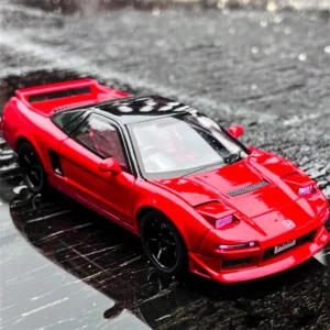 1:24 혼다 아큐라 NSX MK1 NA1 합금 스포츠카 다이캐스트 모델 클래식 레이싱카 차량 모델 사운드 및 라이트 기능 탑재 어린이 장난감 선물