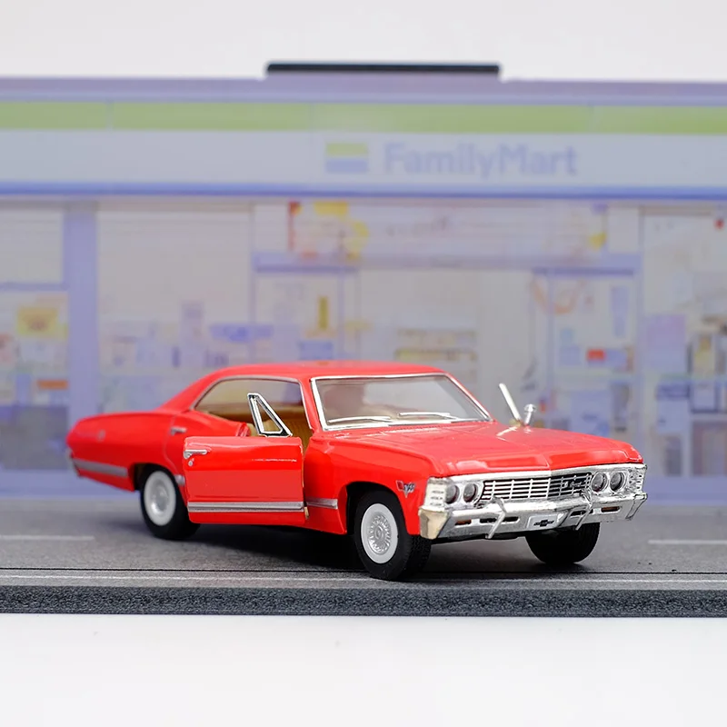 킨스마트 1967 쉐보레 임팔라 합금 다이캐스트 자동차 모델 1/43 (풀백 기능 포함) 어린이 선물용 장난감 컬렉션 - 이미지 2