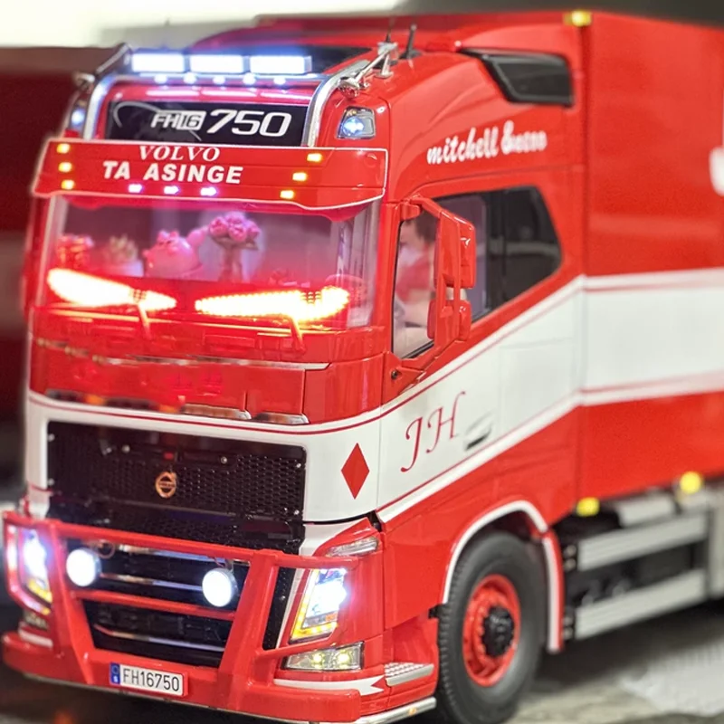 1/14 타미야 RC 트럭 스카니아 770S 벤츠 악트로스 3363 볼보 750 MAN TGX LESU 장난감 자동차 부품용 LED 데몬 아이 장식 조명 2개 - 이미지 4