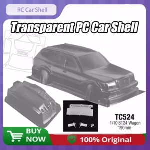 1/10 스케일 RC카 TC524 S124 왜건 190mm 투명 PC 자동차 쉘 선물용 테일 윙/램프 컵 DIY RC카 크리스마스 선물