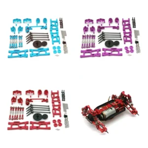 Wltoys 144001 124016 124017 124019 124018 RC 원격 조종 자동차 4MD 범용 금속 업그레이드 액세서리 파손 방지 세트