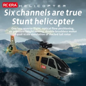 쿨뱅크 1/36 스케일 EC135 6채널 RC 헬리콥터 (6축 자이로 장착 3D/6G 원터치 이착륙 가능) 소년용