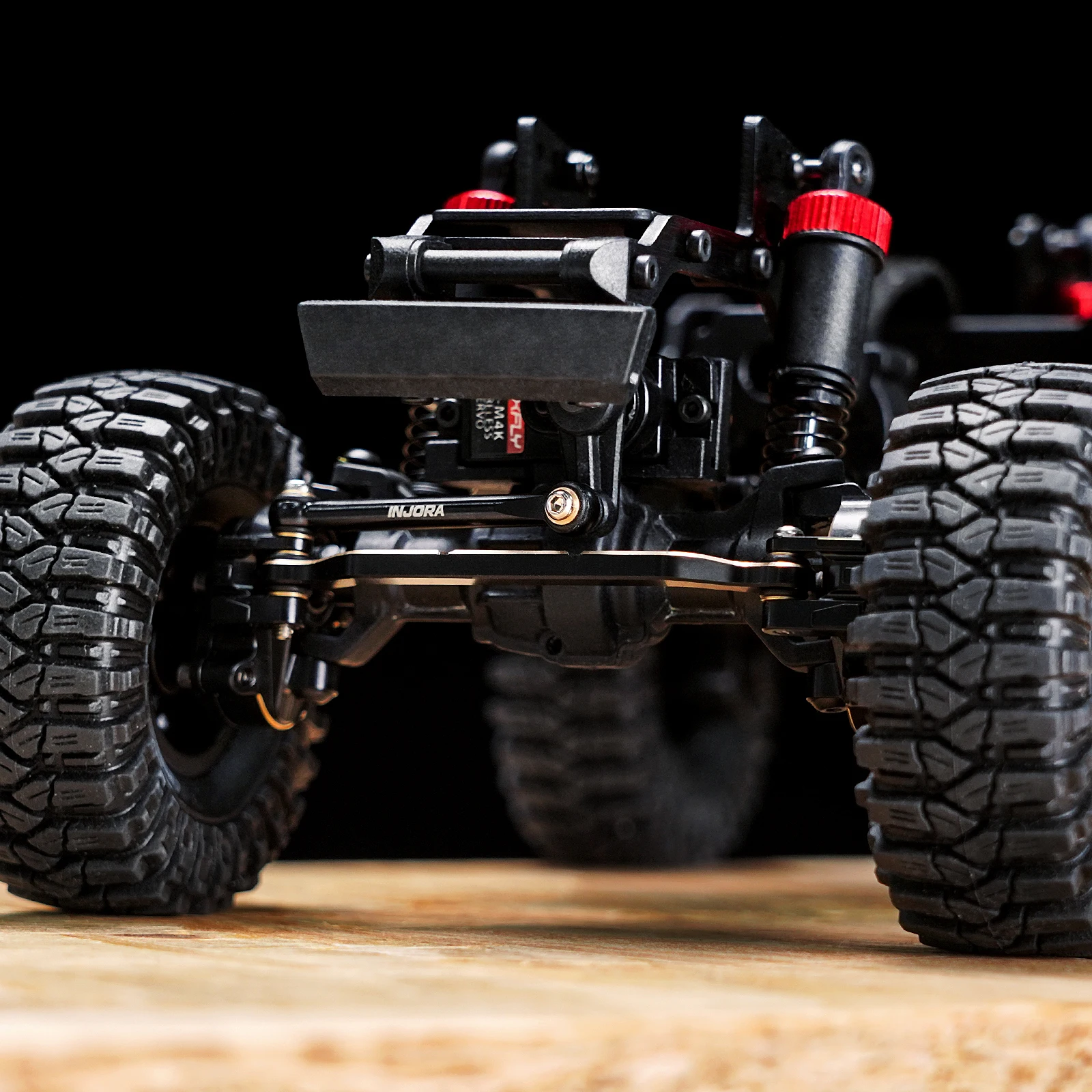 스티어링 링크: 1/18 Redcat Scout II Brushless용 INJORA 블랙 코팅 황동 스티어링 링크 - 이미지 6