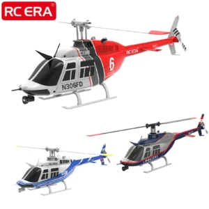 RC ERA C138 BELL 206 Jet Ranger 6축 자이로 안정화 고도 유지 4ch RC 헬리콥터 항공기 취미 성인용 -RTF