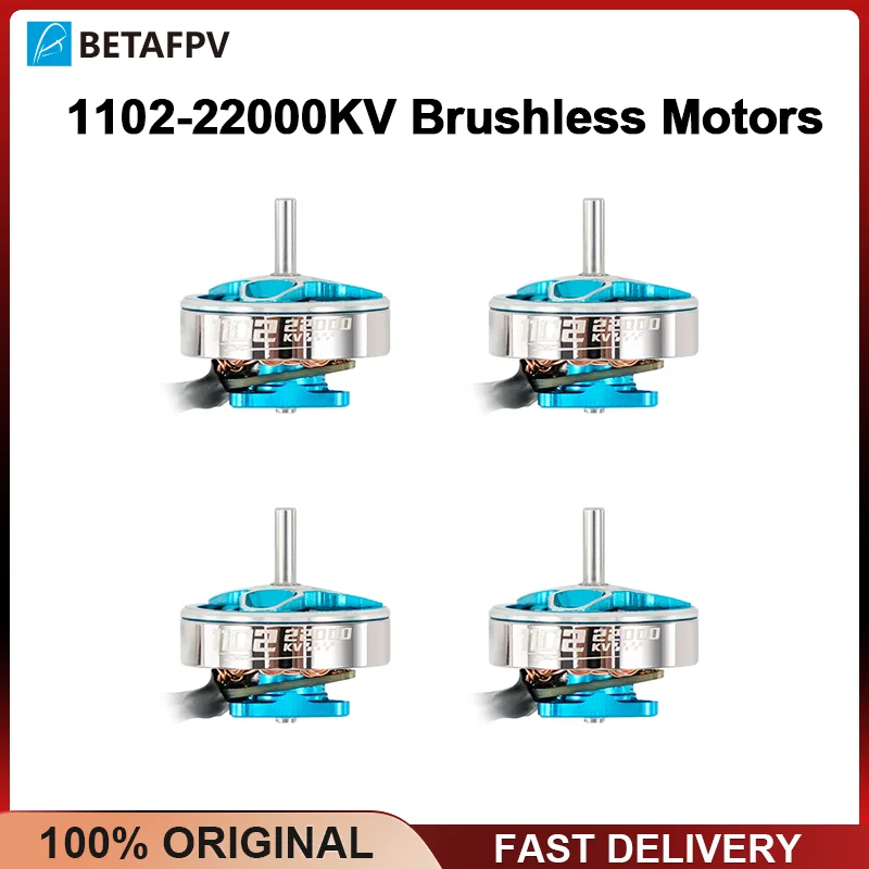 BETAFPV 1102 4개입 37mm 케이블 브러시리스 모터 1102 22000KV (75mm 프레임 Meteor75 HD RC FPV 쿼드콥터용)