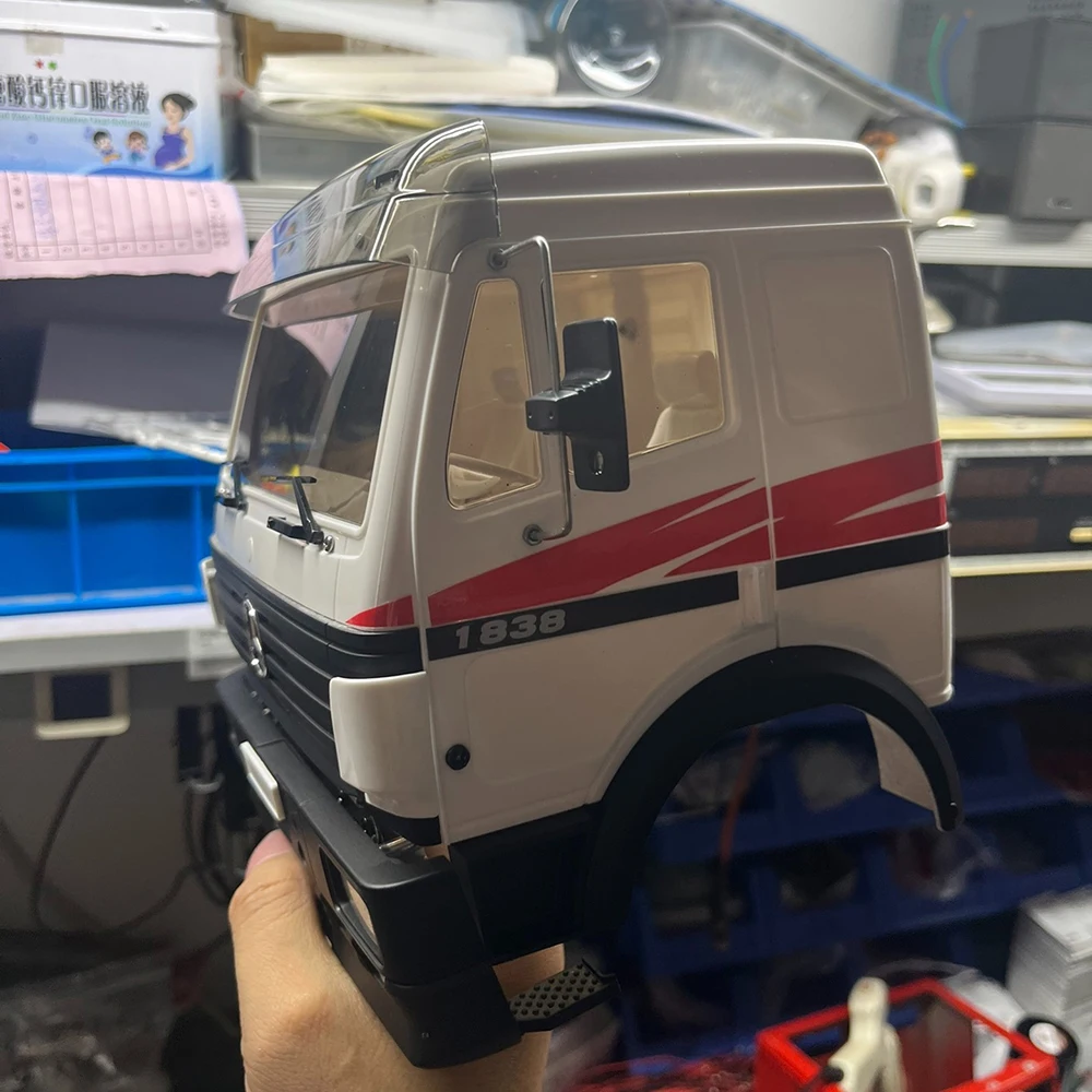 자동차 쉘: 1/14 Tamiya RC 트럭 트레일러 팁퍼 Mercedes-Benz Actros AROCS 3363/1850/1838/3853 바디 쉘 부품용 플라스틱 조종석 자동차 쉘 - Image 4